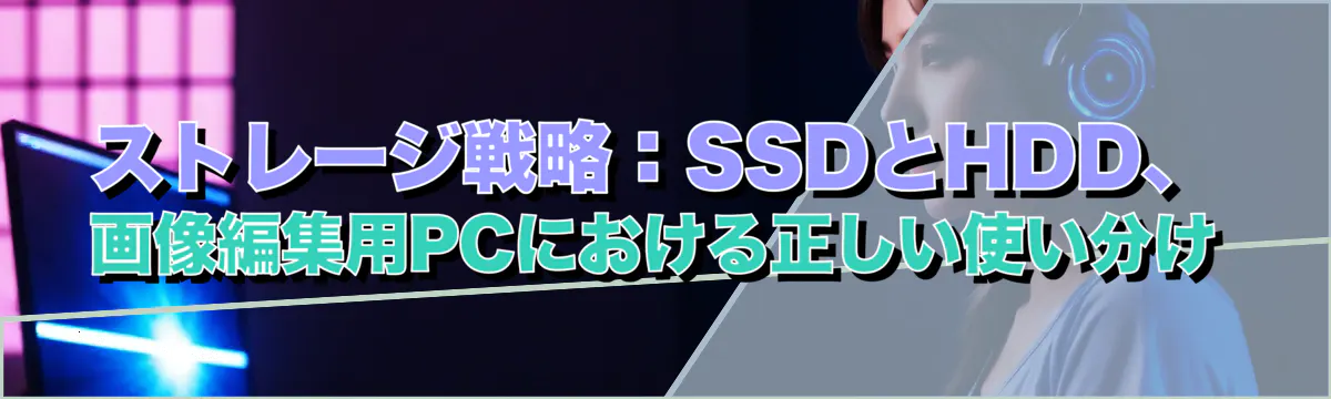 ストレージ戦略：SSDとHDD、画像編集用PCにおける正しい使い分け