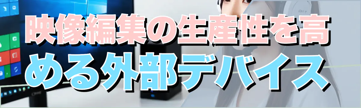 映像編集の生産性を高める外部デバイス