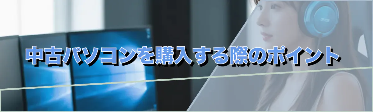 中古パソコンを購入する際のポイント
