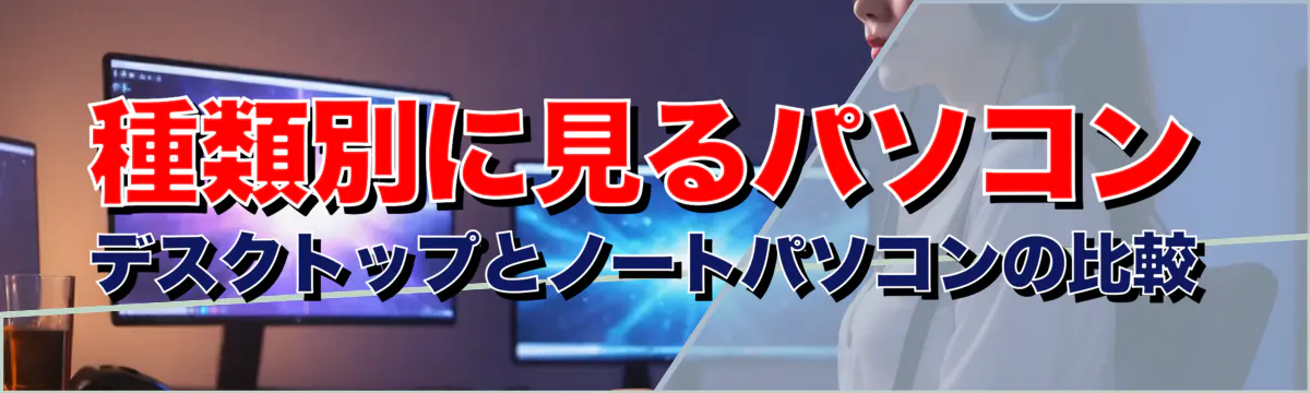 種類別に見るパソコン デスクトップとノートパソコンの比較