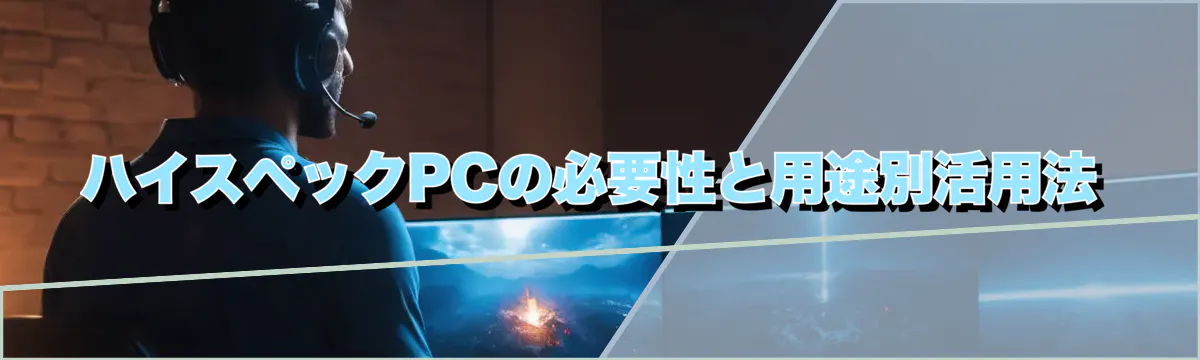 ハイスペックPCの必要性と用途別活用法
