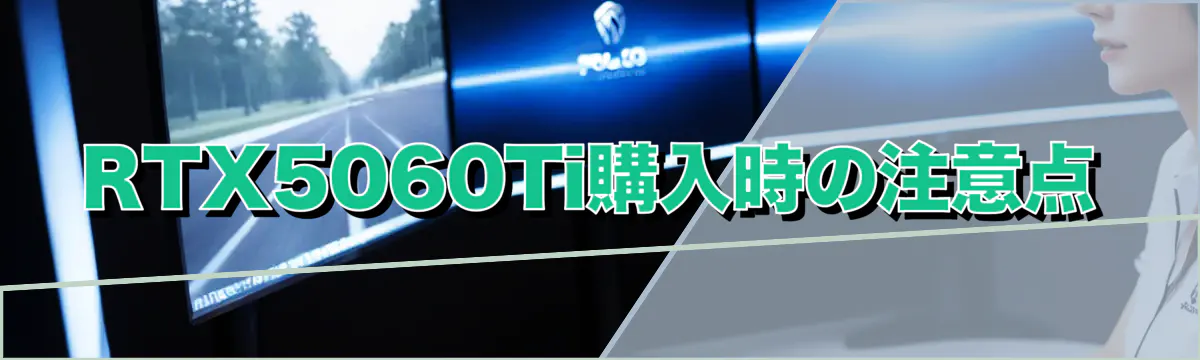 RTX5060Ti購入時の注意点