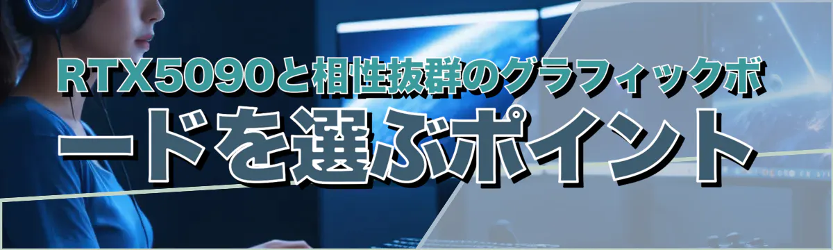 RTX5090と相性抜群のグラフィックボードを選ぶポイント
