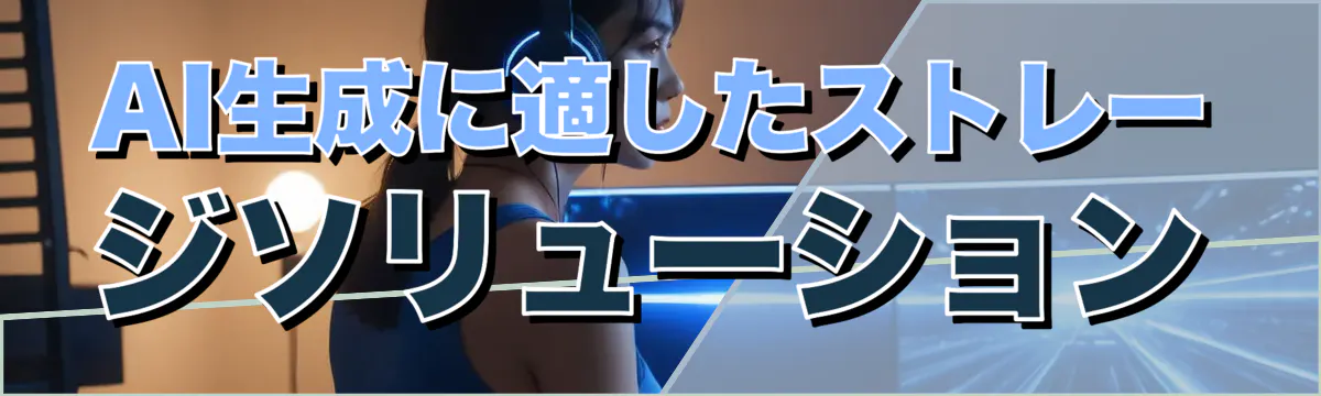 AI生成に適したストレージソリューション