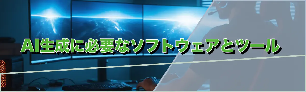 AI生成に必要なソフトウェアとツール