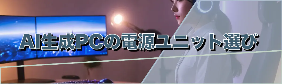AI生成PCの電源ユニット選び