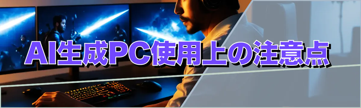 AI生成PC使用上の注意点