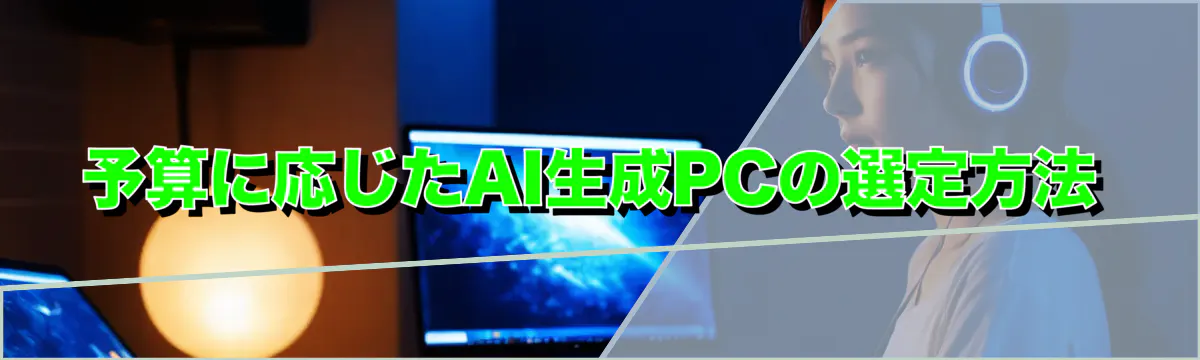 予算に応じたAI生成PCの選定方法
