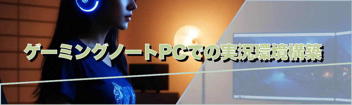 ゲーミングノートPCでの実況環境構築