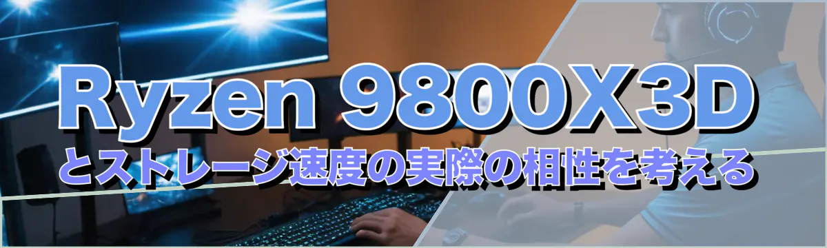 Ryzen&nbsp;9800X3Dとストレージ速度の実際の相性を考える