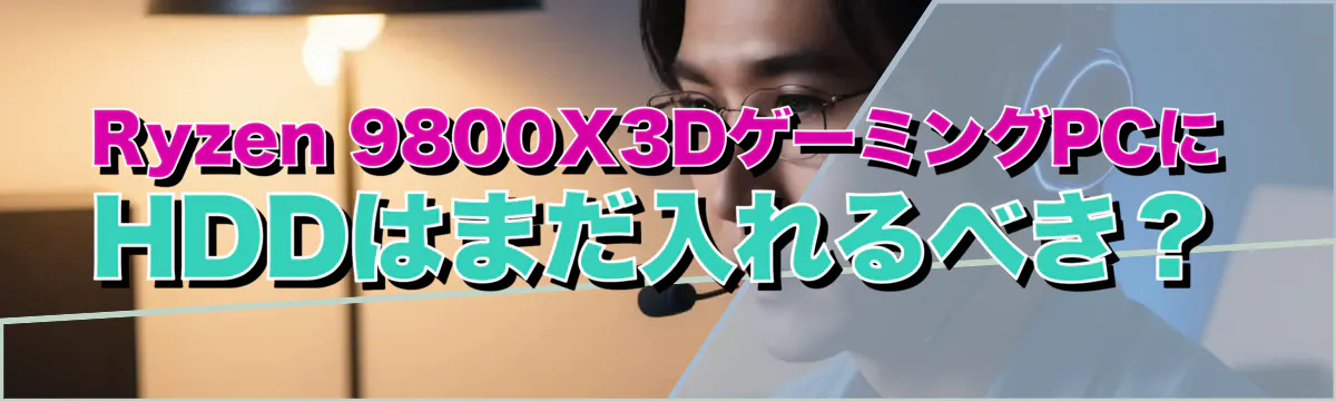 Ryzen&nbsp;9800X3DゲーミングPCにHDDはまだ入れるべき？