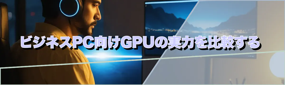 ビジネスPC向けGPUの実力を比較する