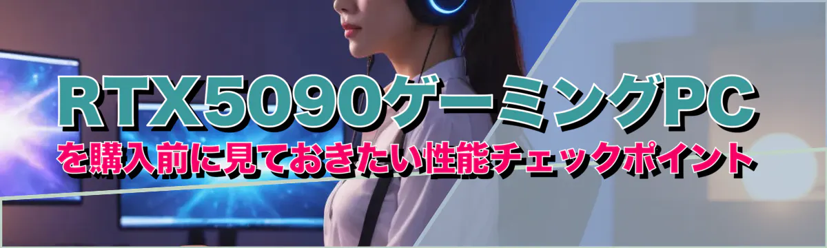 RTX5090ゲーミングPCを購入前に見ておきたい性能チェックポイント
