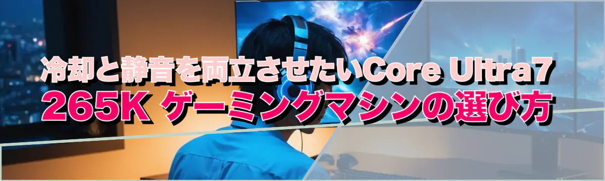 冷却と静音を両立させたいCore Ultra7 265K ゲーミングマシンの選び方