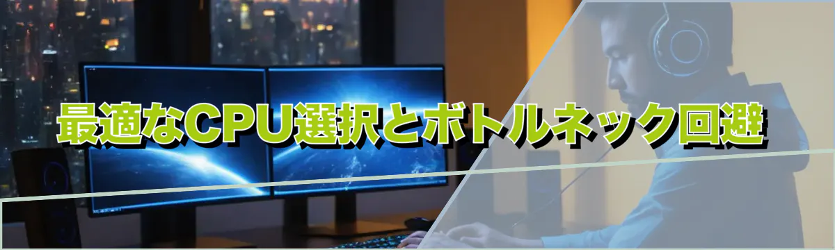 最適なCPU選択とボトルネック回避