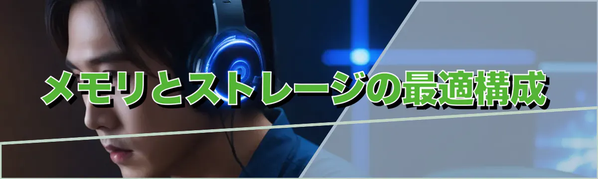 メモリとストレージの最適構成