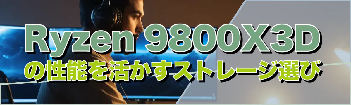 Ryzen 9800X3Dの性能を活かすストレージ選び