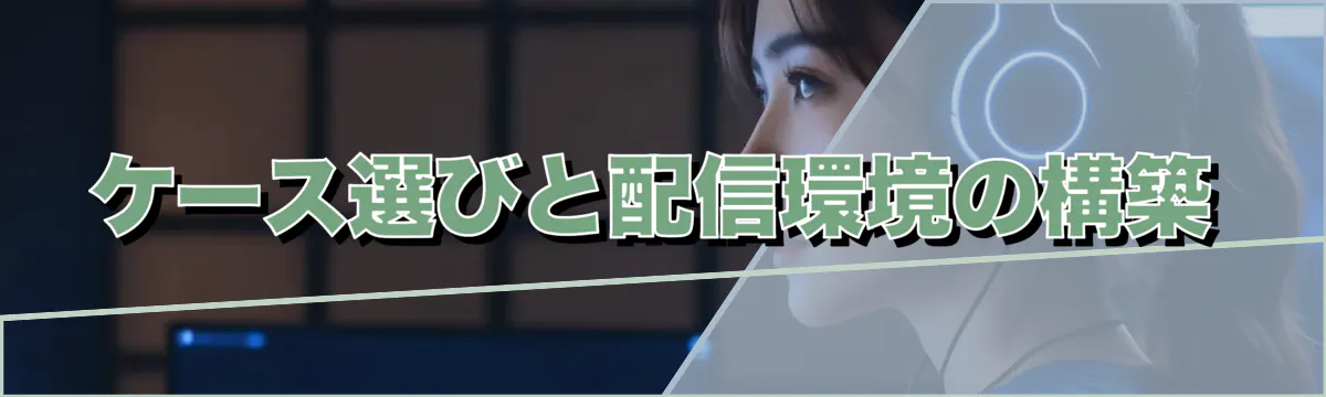 ケース選びと配信環境の構築