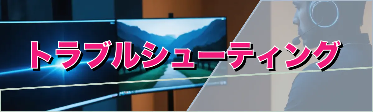 トラブルシューティング