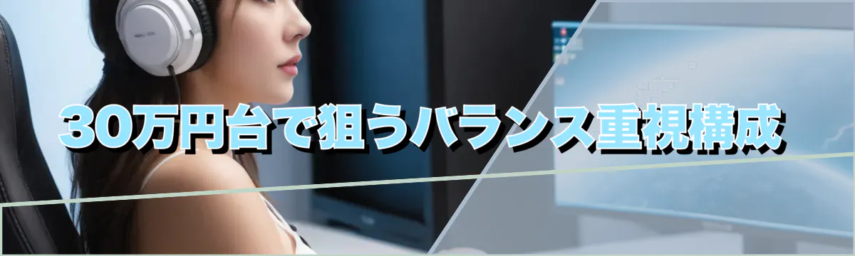 30万円台で狙うバランス重視構成
