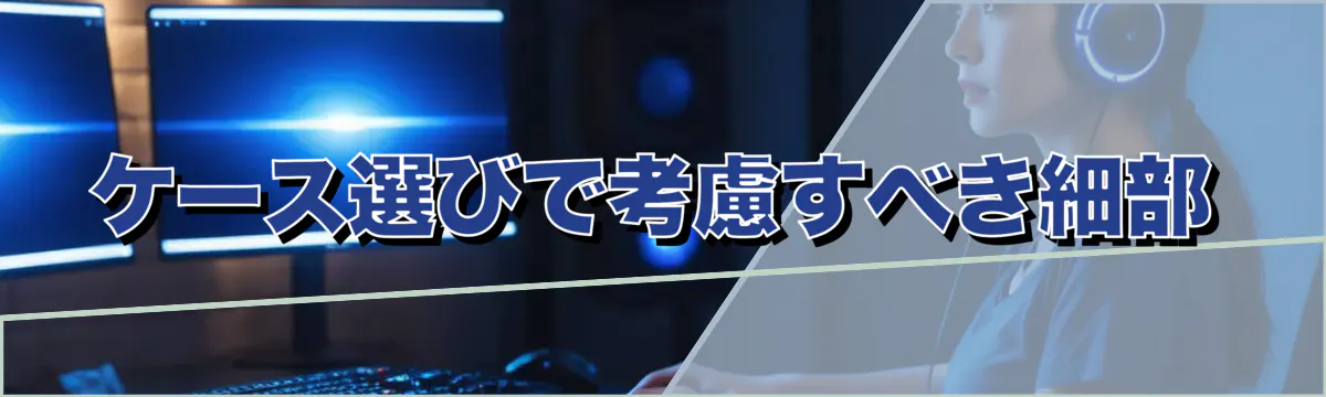 ケース選びで考慮すべき細部