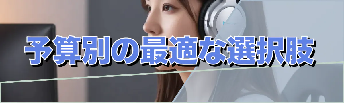 予算別の最適な選択肢