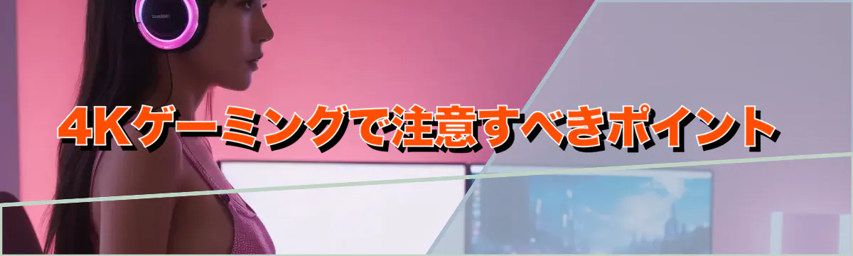 4Kゲーミングで注意すべきポイント