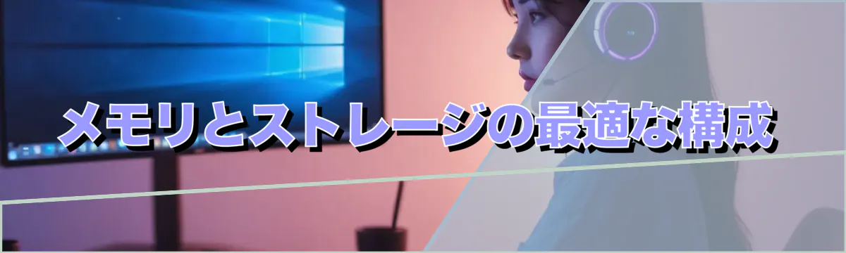 メモリとストレージの最適な構成