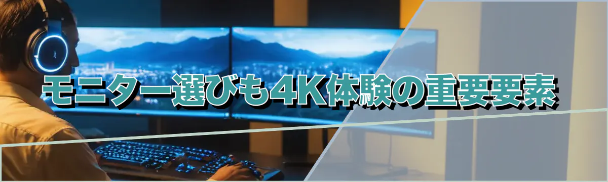 モニター選びも4K体験の重要要素