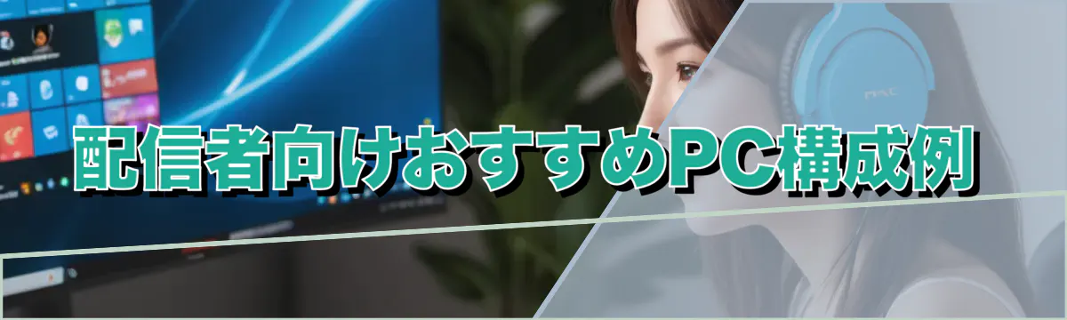 配信者向けおすすめPC構成例