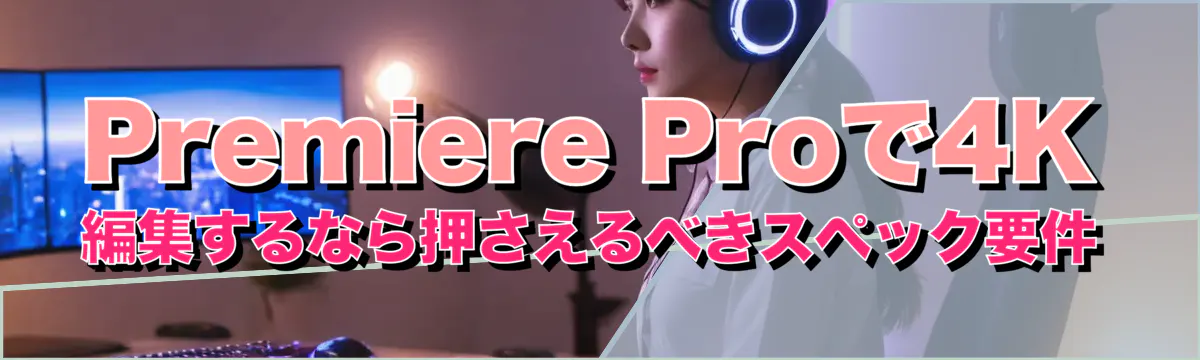 Premiere Proで4K編集するなら押さえるべきスペック要件