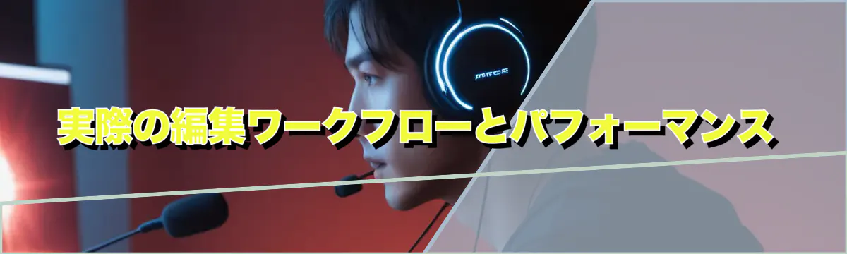 実際の編集ワークフローとパフォーマンス