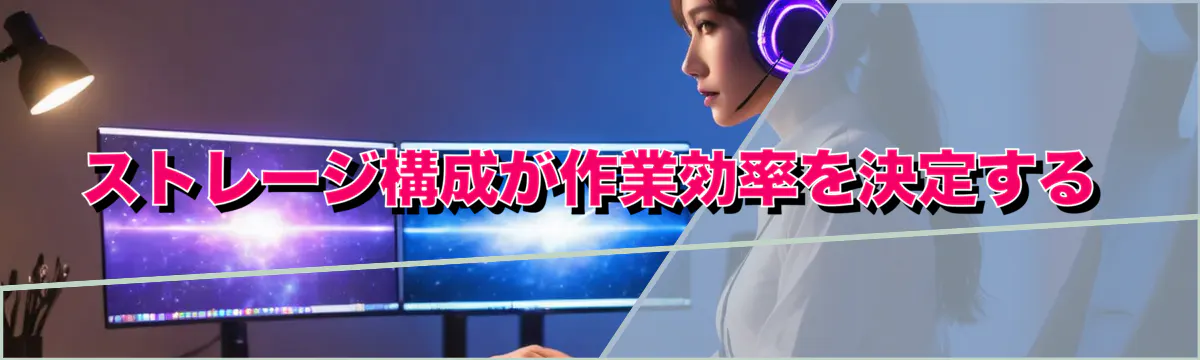 ストレージ構成が作業効率を決定する