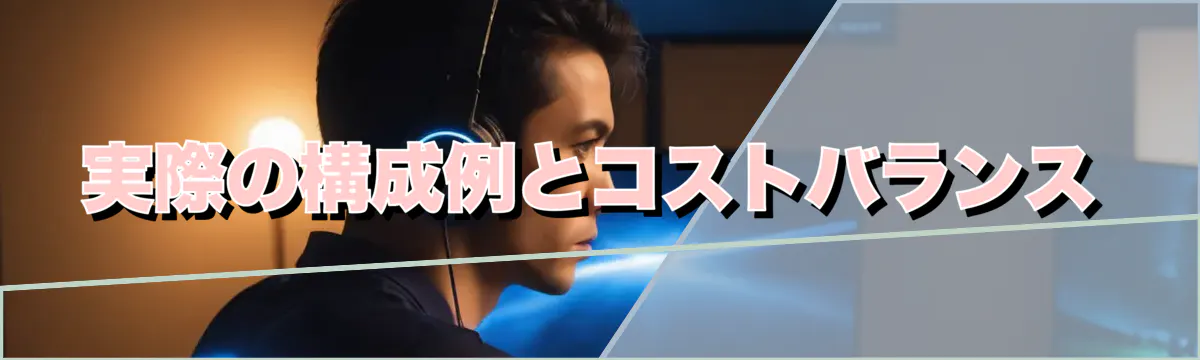 実際の構成例とコストバランス