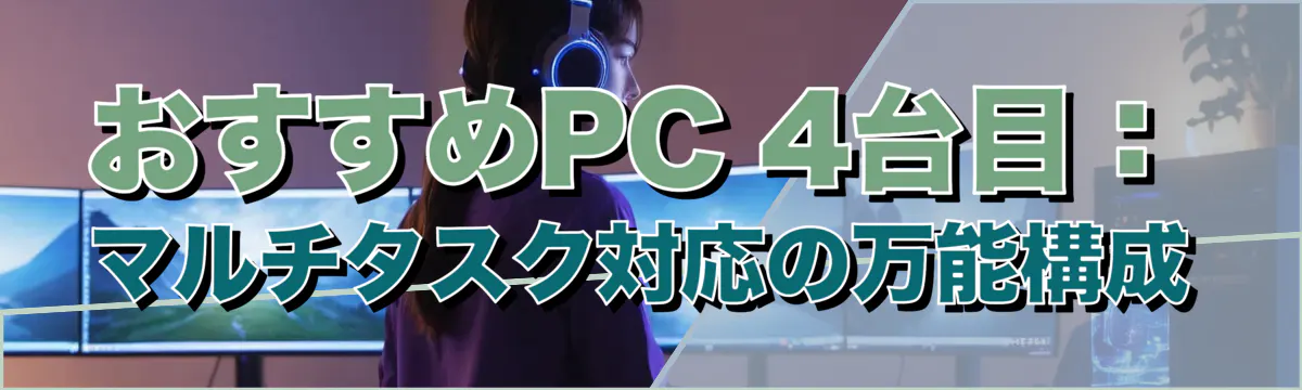 おすすめPC 4台目:マルチタスク対応の万能構成