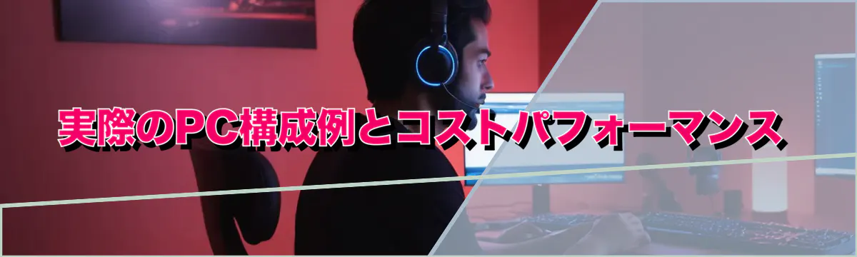 実際のPC構成例とコストパフォーマンス