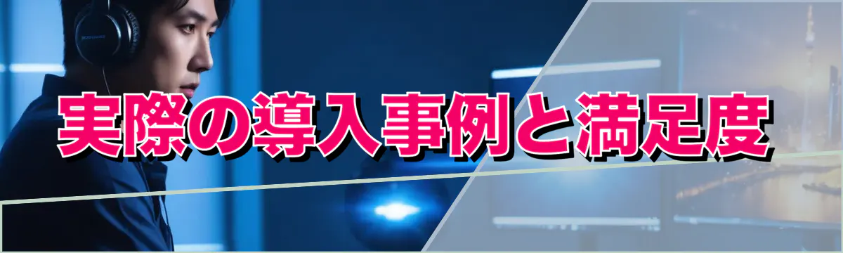実際の導入事例と満足度