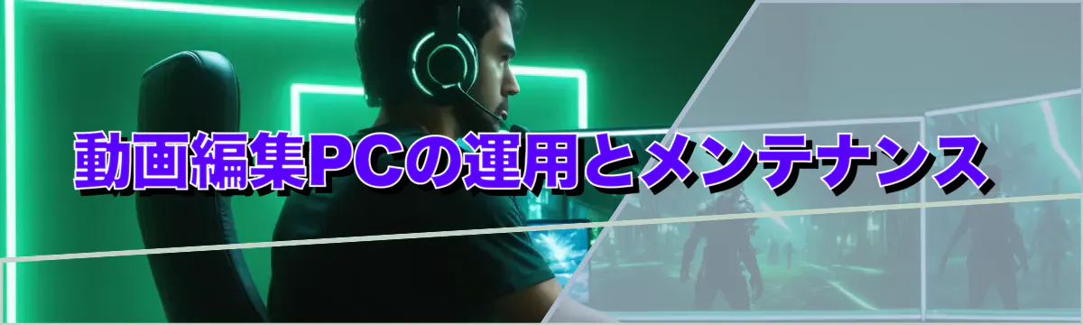 動画編集PCの運用とメンテナンス