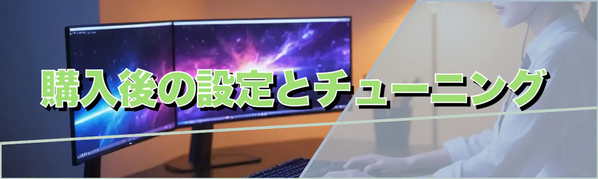 購入後の設定とチューニング