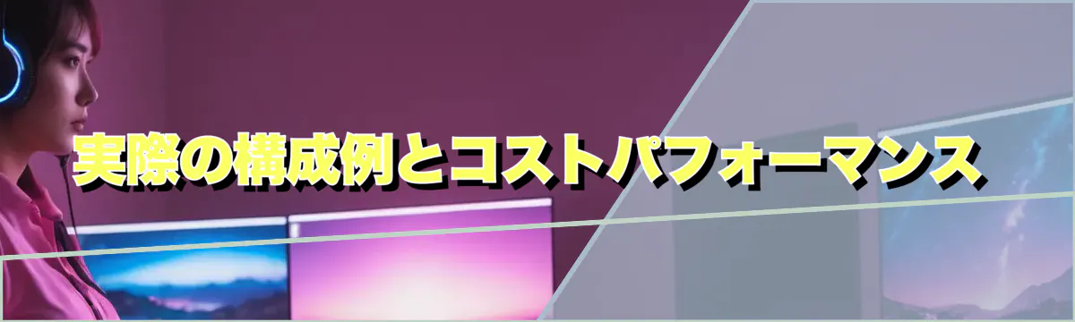 実際の構成例とコストパフォーマンス