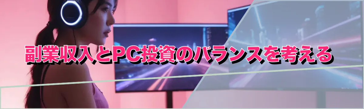 副業収入とPC投資のバランスを考える