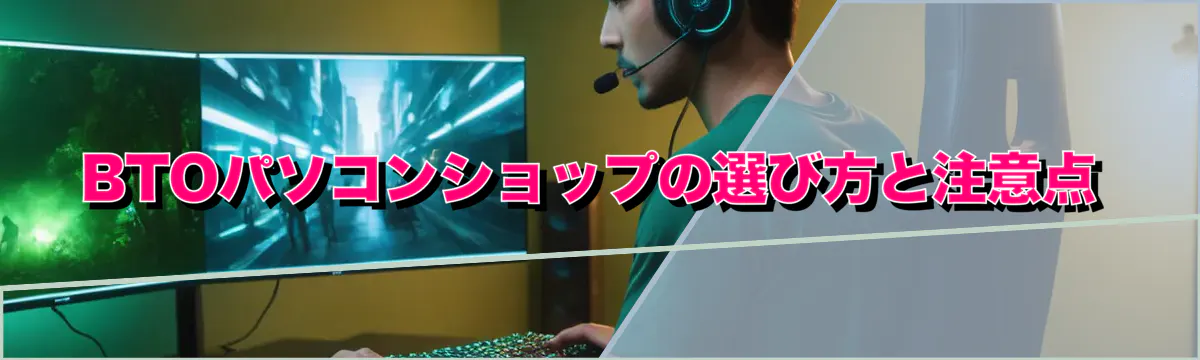 BTOパソコンショップの選び方と注意点