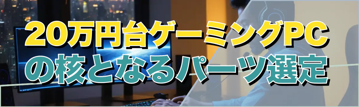 20万円台ゲーミングPCの核となるパーツ選定