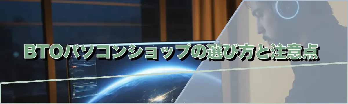 BTOパソコンショップの選び方と注意点
