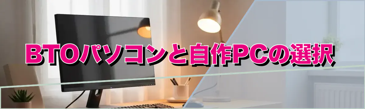 BTOパソコンと自作PCの選択