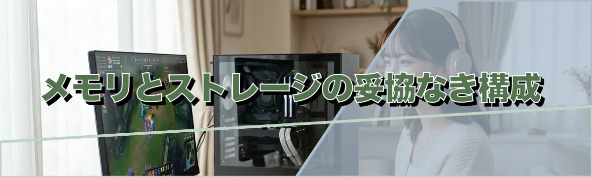 メモリとストレージの妥協なき構成