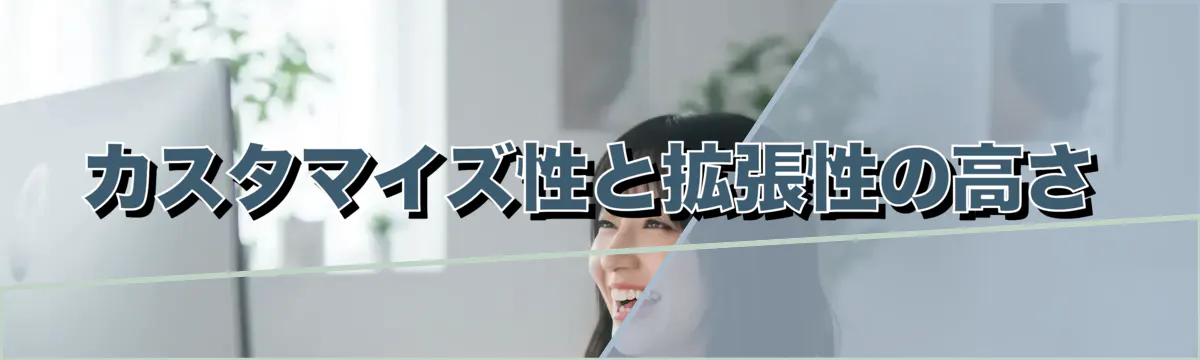 カスタマイズ性と拡張性の高さ