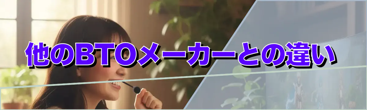他のBTOメーカーとの違い