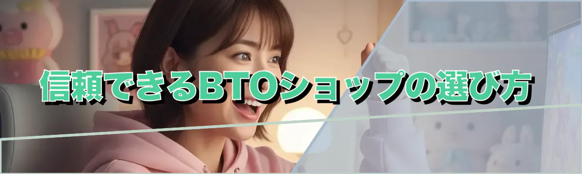 信頼できるBTOショップの選び方