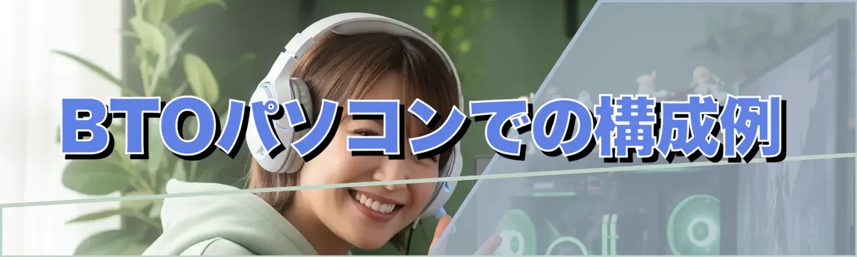 BTOパソコンでの構成例